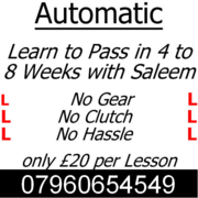 Automatic Driving Lessons in Wolverhampton. Quality at Cheap price.